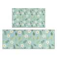 thumbnail image 1 of Pioneer Flower Floral Print Pattern Kitchen Rugs Sets Of 2, Anti Fatigue Non Slip Washable Floor Mats for Kitchen Sink Laundry, 17X30 Inch + 17X47 Inch, 1 of 6