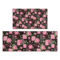thumbnail image 1 of Pioneer Flower Floral Print Pattern Kitchen Rugs Sets Of 2, Anti Fatigue Non Slip Washable Floor Mats for Kitchen Sink Laundry, 17X30 Inch + 17X47 Inch, 1 of 6