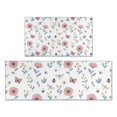 thumbnail image 1 of Pioneer Flower Floral Print Pattern Kitchen Rugs Sets Of 2, Anti Fatigue Non Slip Washable Floor Mats for Kitchen Sink Laundry, 17X30 Inch + 17X47 Inch, 1 of 6