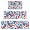 thumbnail image 1 of Pioneer Flower Floral Print Pattern Kitchen Rugs Sets Of 3,Kitchen Runner Rugs Non Skid Washable,Decorative Kitchen Floor Mats for Kitchen,Sink,Laundry,17"x30"+ 17"x47" + 17"x59", 1 of 6