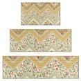 thumbnail image 1 of Pioneer Flower Floral Print Pattern Kitchen Rugs Sets Of 3,Kitchen Runner Rugs Non Skid Washable,Decorative Kitchen Floor Mats for Kitchen,Sink,Laundry,17"x30"+ 17"x47" + 17"x59", 1 of 6