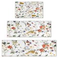thumbnail image 1 of Pioneer Flower Floral Print Pattern Kitchen Rugs Sets Of 3,Kitchen Runner Rugs Non Skid Washable,Decorative Kitchen Floor Mats for Kitchen,Sink,Laundry,17"x30"+ 17"x47" + 17"x59", 1 of 6