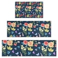 thumbnail image 1 of Pioneer Flower Floral Print Pattern Kitchen Rugs Sets Of 3,Kitchen Runner Rugs Non Skid Washable,Decorative Kitchen Floor Mats for Kitchen,Sink,Laundry,17"x30"+ 17"x47" + 17"x59", 1 of 6