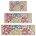 thumbnail image 1 of Pioneer Flower Floral Print Pattern Kitchen Rugs Sets Of 3,Kitchen Runner Rugs Non Skid Washable,Decorative Kitchen Floor Mats for Kitchen,Sink,Laundry,17"x30"+ 17"x47" + 17"x59", 1 of 6