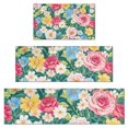 thumbnail image 1 of Pioneer Flower Floral Print Pattern Kitchen Rugs Sets Of 3,Kitchen Runner Rugs Non Skid Washable,Decorative Kitchen Floor Mats for Kitchen,Sink,Laundry,17"x30"+ 17"x47" + 17"x59", 1 of 6