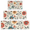 thumbnail image 1 of Pioneer Flower Floral Print Pattern Kitchen Rugs Sets Of 3,Kitchen Runner Rugs Non Skid Washable,Decorative Kitchen Floor Mats for Kitchen,Sink,Laundry,17"x30"+ 17"x47" + 17"x59", 1 of 6
