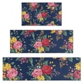 thumbnail image 1 of Pioneer Flower Floral Print Pattern Kitchen Rugs Sets Of 3,Kitchen Runner Rugs Non Skid Washable,Decorative Kitchen Floor Mats for Kitchen,Sink,Laundry,17"x30"+ 17"x47" + 17"x59", 1 of 6