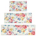 thumbnail image 1 of Pioneer Flower Floral Print Pattern Kitchen Rugs Sets Of 3,Kitchen Runner Rugs Non Skid Washable,Decorative Kitchen Floor Mats for Kitchen,Sink,Laundry,17"x30"+ 17"x47" + 17"x59", 1 of 6
