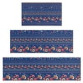 thumbnail image 1 of Pioneer Flower Floral Print Pattern Kitchen Rugs Sets Of 3,Kitchen Runner Rugs Non Skid Washable,Decorative Kitchen Floor Mats for Kitchen,Sink,Laundry,17"x30"+ 17"x47" + 17"x59", 1 of 6
