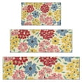 thumbnail image 1 of Pioneer Flower Floral Print Pattern Kitchen Rugs Sets Of 3,Kitchen Runner Rugs Non Skid Washable,Decorative Kitchen Floor Mats for Kitchen,Sink,Laundry,17"x30"+ 17"x47" + 17"x59", 1 of 6