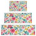 thumbnail image 1 of Pioneer Flower Floral Print Pattern Kitchen Rugs Sets Of 3,Kitchen Runner Rugs Non Skid Washable,Decorative Kitchen Floor Mats for Kitchen,Sink,Laundry,17"x30"+ 17"x47" + 17"x59", 1 of 6