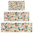 thumbnail image 1 of Pioneer Flower Floral Print Pattern Kitchen Rugs Sets Of 3,Kitchen Runner Rugs Non Skid Washable,Decorative Kitchen Floor Mats for Kitchen,Sink,Laundry,17"x30"+ 17"x47" + 17"x59", 1 of 6