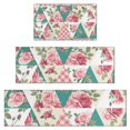 thumbnail image 1 of Pioneer Flower Floral Print Pattern Kitchen Rugs Sets Of 3,Kitchen Runner Rugs Non Skid Washable,Decorative Kitchen Floor Mats for Kitchen,Sink,Laundry,17"x30"+ 17"x47" + 17"x59", 1 of 6