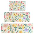 thumbnail image 1 of Pioneer Flower Floral Print Pattern Kitchen Rugs Sets Of 3,Kitchen Runner Rugs Non Skid Washable,Decorative Kitchen Floor Mats for Kitchen,Sink,Laundry,17"x30"+ 17"x47" + 17"x59", 1 of 6