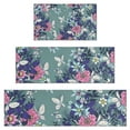 thumbnail image 1 of Pioneer Flower Floral Print Pattern Kitchen Rugs Sets Of 3,Kitchen Runner Rugs Non Skid Washable,Decorative Kitchen Floor Mats for Kitchen,Sink,Laundry,17"x30"+ 17"x47" + 17"x59", 1 of 6