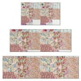 thumbnail image 1 of Pioneer Flower Floral Print Pattern Kitchen Rugs Sets Of 3,Kitchen Runner Rugs Non Skid Washable,Decorative Kitchen Floor Mats for Kitchen,Sink,Laundry,17"x30"+ 17"x47" + 17"x59", 1 of 6