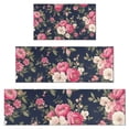 thumbnail image 1 of Pioneer Flower Floral Print Pattern Kitchen Rugs Sets Of 3,Kitchen Runner Rugs Non Skid Washable,Decorative Kitchen Floor Mats for Kitchen,Sink,Laundry,17"x30"+ 17"x47" + 17"x59", 1 of 6