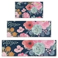 thumbnail image 1 of Pioneer Flower Floral Print Pattern Kitchen Rugs Sets Of 3,Kitchen Runner Rugs Non Skid Washable,Decorative Kitchen Floor Mats for Kitchen,Sink,Laundry,17"x30"+ 17"x47" + 17"x59", 1 of 6