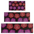 thumbnail image 1 of Pioneer Flower Floral Print Pattern Kitchen Rugs Sets Of 3,Kitchen Runner Rugs Non Skid Washable,Decorative Kitchen Floor Mats for Kitchen,Sink,Laundry,17"x30"+ 17"x47" + 17"x59", 1 of 6