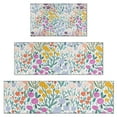 thumbnail image 1 of Pioneer Flower Floral Print Pattern Kitchen Rugs Sets Of 3,Kitchen Runner Rugs Non Skid Washable,Decorative Kitchen Floor Mats for Kitchen,Sink,Laundry,17"x30"+ 17"x47" + 17"x59", 1 of 6