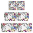 thumbnail image 1 of Pioneer Flower Floral Print Pattern Kitchen Rugs Sets Of 3,Kitchen Runner Rugs Non Skid Washable,Decorative Kitchen Floor Mats for Kitchen,Sink,Laundry,17"x30"+ 17"x47" + 17"x59", 1 of 6