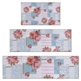 thumbnail image 1 of Pioneer Flower Floral Print Pattern Kitchen Rugs Sets Of 3,Kitchen Runner Rugs Non Skid Washable,Decorative Kitchen Floor Mats for Kitchen,Sink,Laundry,17"x30"+ 17"x47" + 17"x59", 1 of 6