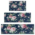 thumbnail image 1 of Pioneer Flower Floral Print Pattern Kitchen Rugs Sets Of 3,Kitchen Runner Rugs Non Skid Washable,Decorative Kitchen Floor Mats for Kitchen,Sink,Laundry,17"x30"+ 17"x47" + 17"x59", 1 of 6