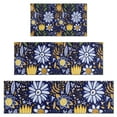 thumbnail image 1 of Pioneer Flower Floral Print Pattern Kitchen Rugs Sets Of 3,Kitchen Runner Rugs Non Skid Washable,Decorative Kitchen Floor Mats for Kitchen,Sink,Laundry,17"x30"+ 17"x47" + 17"x59", 1 of 6
