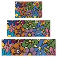 thumbnail image 1 of Pioneer Flower Floral Print Pattern Kitchen Rugs Sets Of 3,Kitchen Runner Rugs Non Skid Washable,Decorative Kitchen Floor Mats for Kitchen,Sink,Laundry,17"x30"+ 17"x47" + 17"x59", 1 of 6