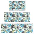 thumbnail image 1 of Pioneer Flower Floral Print Pattern Kitchen Rugs Sets Of 3,Kitchen Runner Rugs Non Skid Washable,Decorative Kitchen Floor Mats for Kitchen,Sink,Laundry,17"x30"+ 17"x47" + 17"x59", 1 of 6