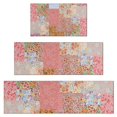 thumbnail image 1 of Pioneer Flower Floral Print Pattern Kitchen Rugs Sets Of 3,Kitchen Runner Rugs Non Skid Washable,Decorative Kitchen Floor Mats for Kitchen,Sink,Laundry,17"x30"+ 17"x47" + 17"x59", 1 of 6