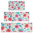 thumbnail image 1 of Pioneer Flower Floral Print Pattern Kitchen Rugs Sets Of 3,Kitchen Runner Rugs Non Skid Washable,Decorative Kitchen Floor Mats for Kitchen,Sink,Laundry,17"x30"+ 17"x47" + 17"x59", 1 of 6