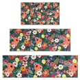 thumbnail image 1 of Pioneer Flower Floral Print Pattern Kitchen Rugs Sets Of 3,Kitchen Runner Rugs Non Skid Washable,Decorative Kitchen Floor Mats for Kitchen,Sink,Laundry,17"x30"+ 17"x47" + 17"x59", 1 of 6