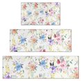 thumbnail image 1 of Pioneer Flower Floral Print Pattern Kitchen Rugs Sets Of 3,Kitchen Runner Rugs Non Skid Washable,Decorative Kitchen Floor Mats for Kitchen,Sink,Laundry,17"x30"+ 17"x47" + 17"x59", 1 of 6