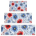 thumbnail image 1 of Pioneer Flower Floral Print Pattern Kitchen Rugs Sets Of 3,Kitchen Runner Rugs Non Skid Washable,Decorative Kitchen Floor Mats for Kitchen,Sink,Laundry,17"x30"+ 17"x47" + 17"x59", 1 of 6