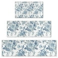 thumbnail image 1 of Pioneer Flower Floral Print Pattern Kitchen Rugs Sets Of 3,Kitchen Runner Rugs Non Skid Washable,Decorative Kitchen Floor Mats for Kitchen,Sink,Laundry,17"x30"+ 17"x47" + 17"x59", 1 of 6