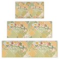 thumbnail image 1 of Pioneer Flower Floral Print Pattern Kitchen Rugs Sets Of 3,Kitchen Runner Rugs Non Skid Washable,Decorative Kitchen Floor Mats for Kitchen,Sink,Laundry,17"x30"+ 17"x47" + 17"x59", 1 of 6