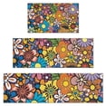 thumbnail image 1 of Pioneer Flower Floral Print Pattern Kitchen Rugs Sets Of 3,Kitchen Runner Rugs Non Skid Washable,Decorative Kitchen Floor Mats for Kitchen,Sink,Laundry,17"x30"+ 17"x47" + 17"x59", 1 of 6