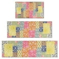 thumbnail image 1 of Pioneer Flower Floral Print Pattern Kitchen Rugs Sets Of 3,Kitchen Runner Rugs Non Skid Washable,Decorative Kitchen Floor Mats for Kitchen,Sink,Laundry,17"x30"+ 17"x47" + 17"x59", 1 of 6