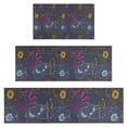 thumbnail image 1 of Pioneer Flower Floral Print Pattern Kitchen Rugs Sets Of 3,Kitchen Runner Rugs Non Skid Washable,Decorative Kitchen Floor Mats for Kitchen,Sink,Laundry,17"x30"+ 17"x47" + 17"x59", 1 of 6