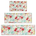 thumbnail image 1 of Pioneer Flower Floral Print Pattern Kitchen Rugs Sets Of 3,Kitchen Runner Rugs Non Skid Washable,Decorative Kitchen Floor Mats for Kitchen,Sink,Laundry,17"x30"+ 17"x47" + 17"x59", 1 of 6
