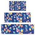 thumbnail image 1 of Pioneer Flower Floral Print Pattern Kitchen Rugs Sets Of 3,Kitchen Runner Rugs Non Skid Washable,Decorative Kitchen Floor Mats for Kitchen,Sink,Laundry,17"x30"+ 17"x47" + 17"x59", 1 of 6