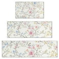 thumbnail image 1 of Pioneer Flower Floral Print Pattern Kitchen Rugs Sets Of 3,Kitchen Runner Rugs Non Skid Washable,Decorative Kitchen Floor Mats for Kitchen,Sink,Laundry,17"x30"+ 17"x47" + 17"x59", 1 of 6