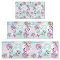 thumbnail image 1 of Pioneer Flower Floral Print Pattern Kitchen Rugs Sets Of 3,Kitchen Runner Rugs Non Skid Washable,Decorative Kitchen Floor Mats for Kitchen,Sink,Laundry,17"x30"+ 17"x47" + 17"x59", 1 of 6