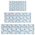 thumbnail image 1 of Pioneer Flower Floral Print Pattern Kitchen Rugs Sets Of 3,Kitchen Runner Rugs Non Skid Washable,Decorative Kitchen Floor Mats for Kitchen,Sink,Laundry,17"x30"+ 17"x47" + 17"x59", 1 of 6