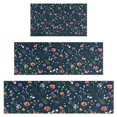 thumbnail image 1 of Pioneer Flower Floral Print Pattern Kitchen Rugs Sets Of 3,Kitchen Runner Rugs Non Skid Washable,Decorative Kitchen Floor Mats for Kitchen,Sink,Laundry,17"x30"+ 17"x47" + 17"x59", 1 of 6