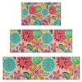 thumbnail image 1 of Pioneer Flower Floral Print Pattern Kitchen Rugs Sets Of 3,Kitchen Runner Rugs Non Skid Washable,Decorative Kitchen Floor Mats for Kitchen,Sink,Laundry,17"x30"+ 17"x47" + 17"x59", 1 of 6