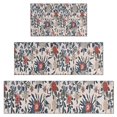 thumbnail image 1 of Pioneer Flower Floral Print Pattern Kitchen Rugs Sets Of 3,Kitchen Runner Rugs Non Skid Washable,Decorative Kitchen Floor Mats for Kitchen,Sink,Laundry,17"x30"+ 17"x47" + 17"x59", 1 of 6