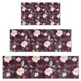 thumbnail image 1 of Pioneer Flower Floral Print Pattern Kitchen Rugs Sets Of 3,Kitchen Runner Rugs Non Skid Washable,Decorative Kitchen Floor Mats for Kitchen,Sink,Laundry,17"x30"+ 17"x47" + 17"x59", 1 of 6