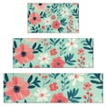 thumbnail image 1 of Pioneer Flower Floral Print Pattern Kitchen Rugs Sets Of 3,Kitchen Runner Rugs Non Skid Washable,Decorative Kitchen Floor Mats for Kitchen,Sink,Laundry,17"x30"+ 17"x47" + 17"x59", 1 of 6